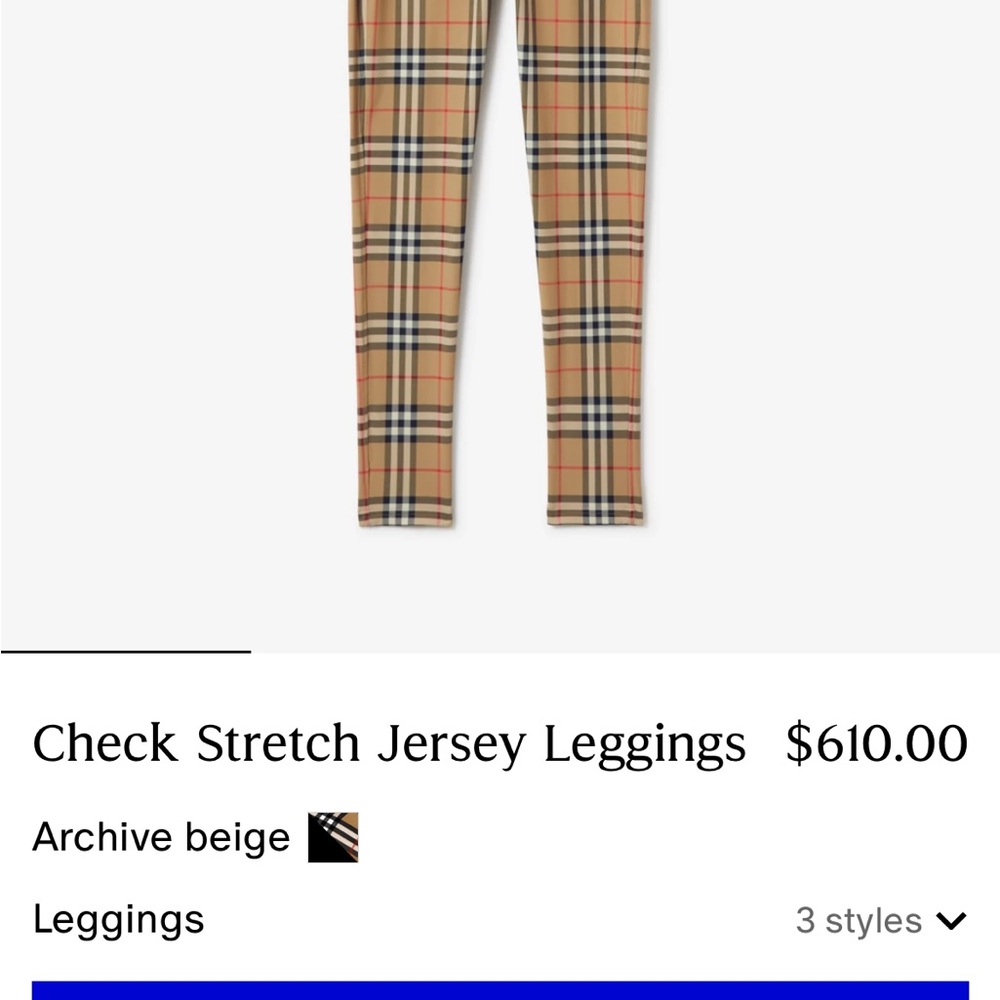 Authentic Burberry Checkered Set - image 4